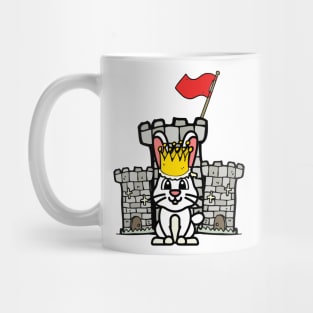 Cute Bunny is king of the castle Mug